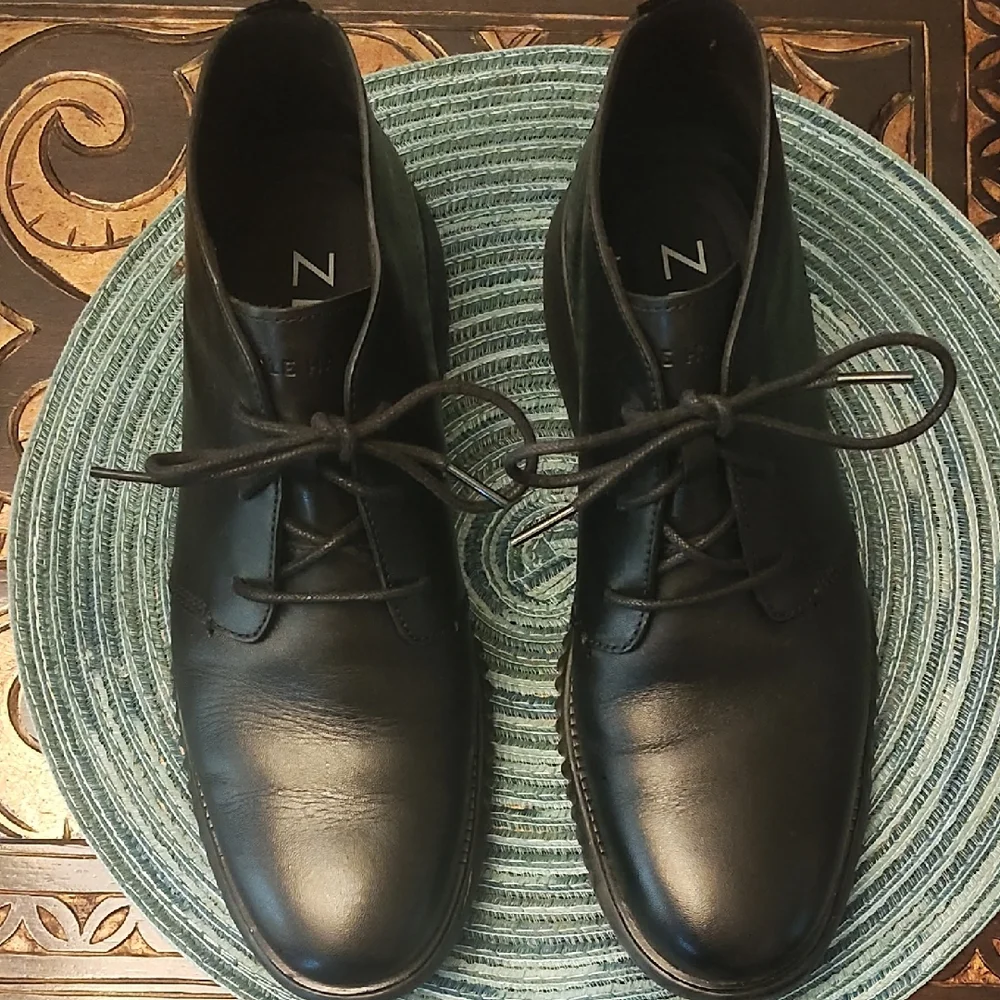 Black Leather Men's Shoes